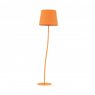 Lampa podłogowa z abażurem Nicola 150cm pomarańczowa TK Lighting
