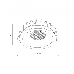 Lampa spot podtynkowa Nexus LED CCT 3000/4000/6000K 18W 11cm biała TK Lighting