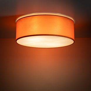 Plafon okrągły z abażurem Nicola 38cm pomarańczowy TK Lighting