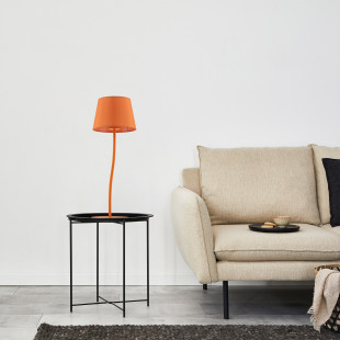 Lampa stołowa na szafkę nocną Nicola pomarańczowa TK Lighting