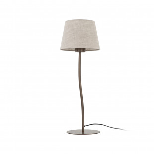Lampa stołowa na szafkę nocną Nicola len / brąz TK Lighting