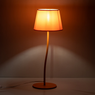 Lampa stołowa na szafkę nocną Nicola pomarańczowa TK Lighting