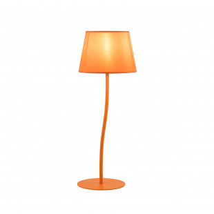 Lampa stołowa na szafkę nocną Nicola pomarańczowa TK Lighting