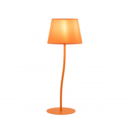 Lampa stołowa na szafkę nocną Nicola pomarańczowa TK Lighting
