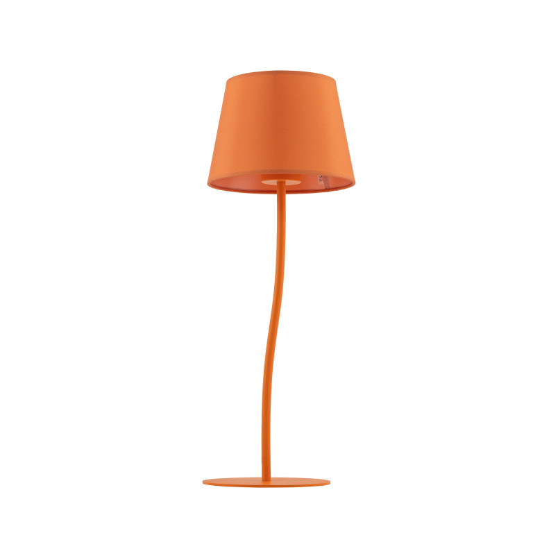 Lampa stołowa na szafkę nocną Nicola pomarańczowa TK Lighting