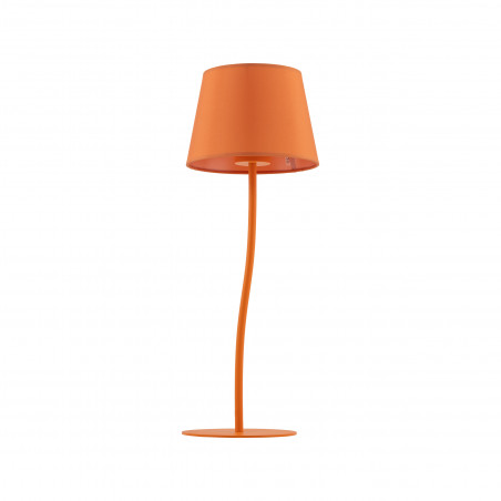 Lampa stołowa na szafkę nocną Nicola pomarańczowa TK Lighting