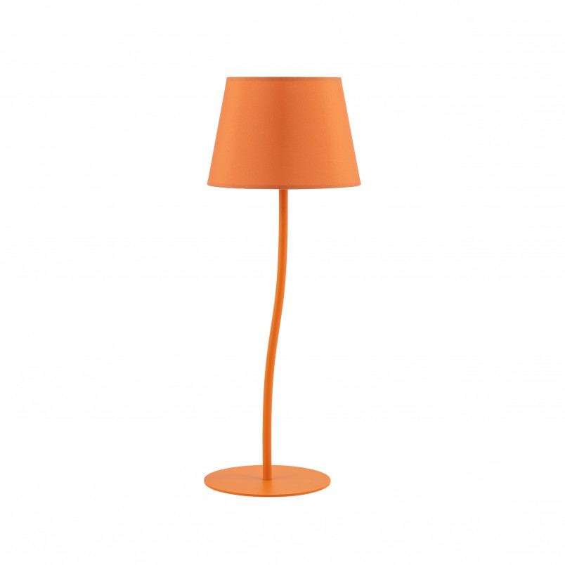 Lampa stołowa na szafkę nocną Nicola pomarańczowa TK Lighting