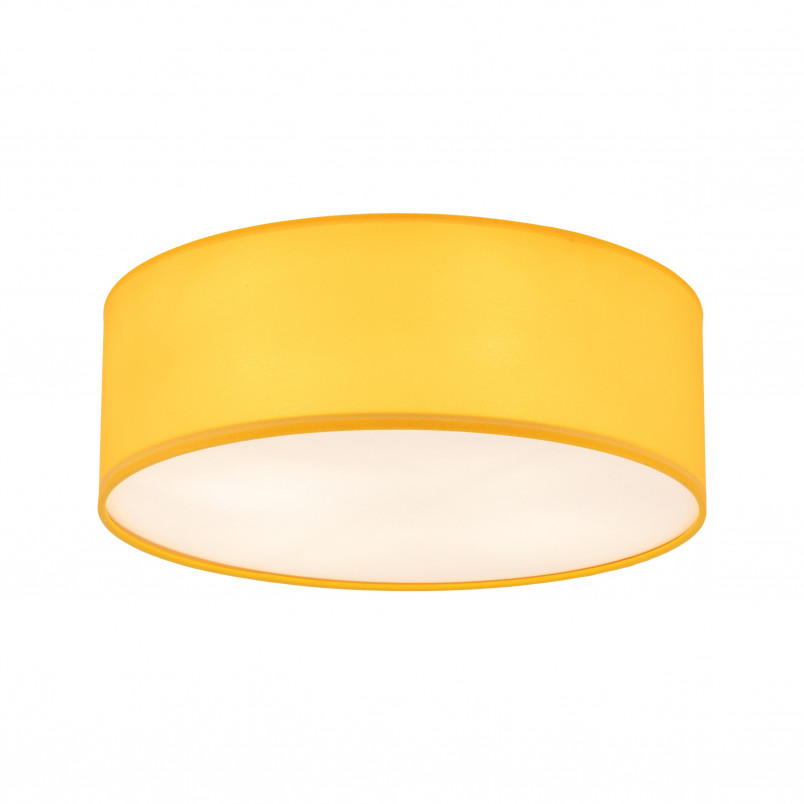 Plafon okrągły z abażurem Nicola 38cm żółty TK Lighting