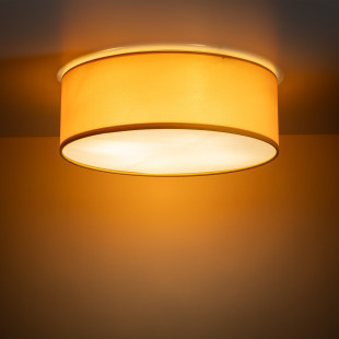 Plafon okrągły z abażurem Nicola 38cm żółty TK Lighting