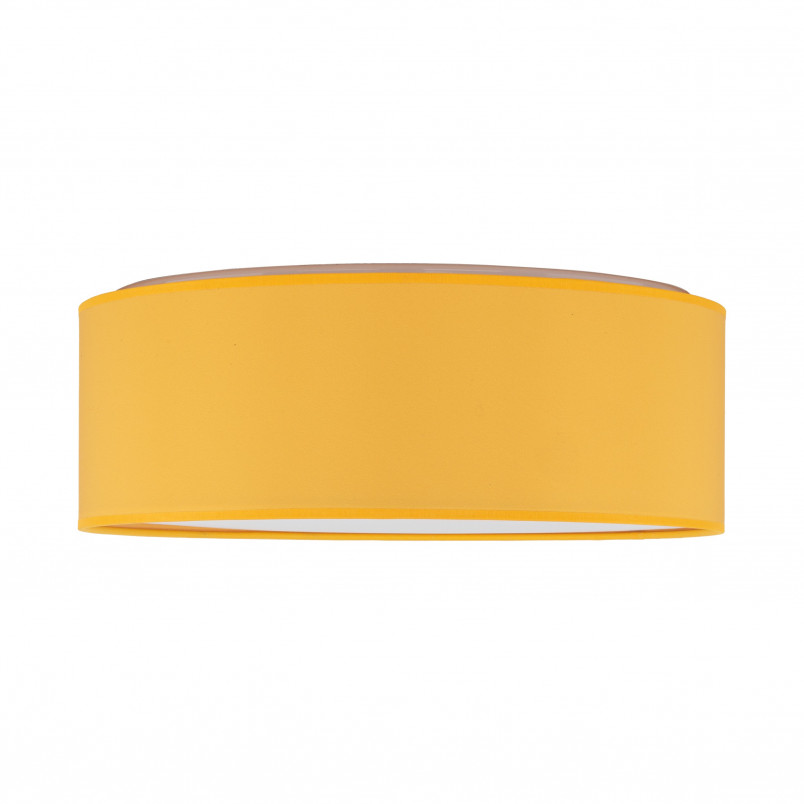 Plafon okrągły z abażurem Nicola 38cm żółty TK Lighting