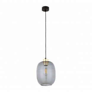 Lampa wisząca szklana loft Omega 20cm grafitowa TK Lighting