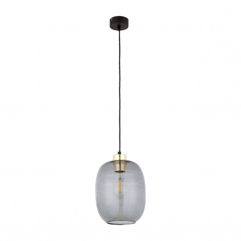 Lampa wisząca szklana loft Omega 20cm grafitowa TK Lighting