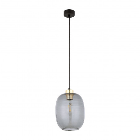 Lampa wisząca szklana loft Omega 20cm grafitowa TK Lighting