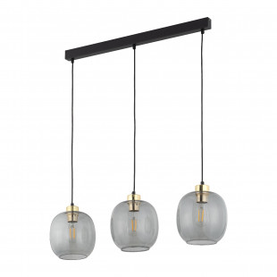 Lampa wisząca szklana na listwie Omega III 84cm grafitowa TK Lighting