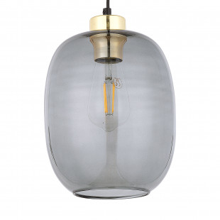 Lampa wisząca szklana loft Omega 20cm grafitowa TK Lighting