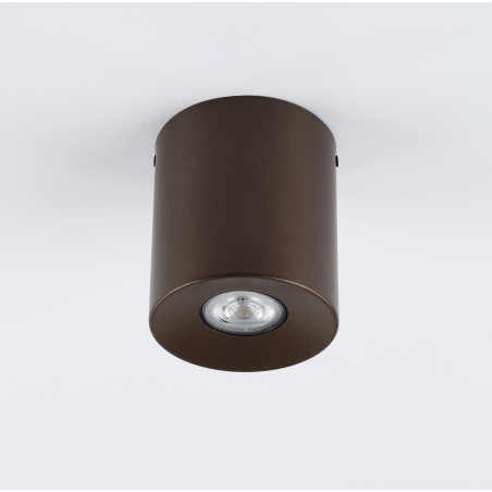 Lampa punktowa spot tuba Orion 11cm H12,5cm brązowa TK Lighting
