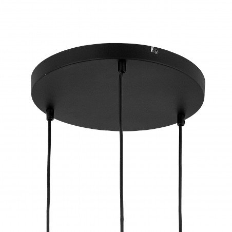 Lampa wisząca szklana potrójna Omega 52cm grafitowa TK Lighting