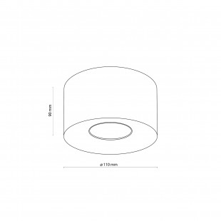Lampa punktowa spot Orion 11cm H9cm złota TK Lighting