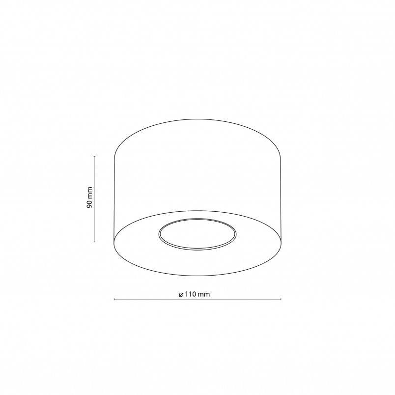 Lampa punktowa spot Orion 11cm H9cm złota TK Lighting