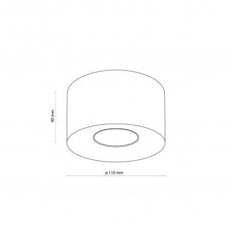 Lampa punktowa spot Orion 11cm H9cm złota TK Lighting