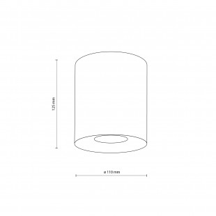 Lampa punktowa spot tuba Orion 11cm H12,5cm złota TK Lighting