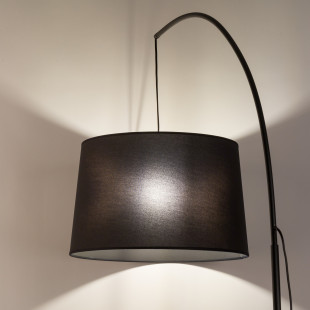 Lampa podłogowa z wiszącym abażurem Orta 200cm czarna TK Lighting
