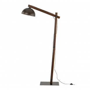 Lampa podłogowa loft Oslo 180cm brąz / orzech TK Lighting