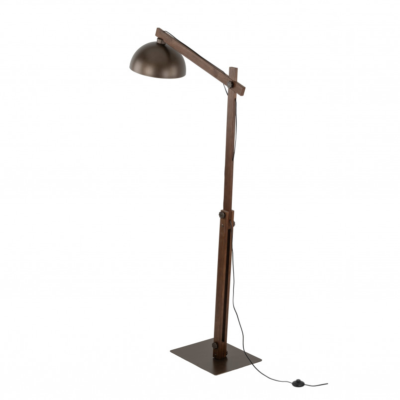 Lampa podłogowa loft Oslo 180cm brąz / orzech TK Lighting