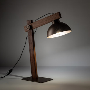 Lampa biurkowa loft Oslo brąz / orzech TK Lighting