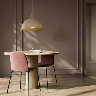 Lampa wisząca skandynawska Oslo Sabia 33,5cm beżowy / drewno TK Lighting
