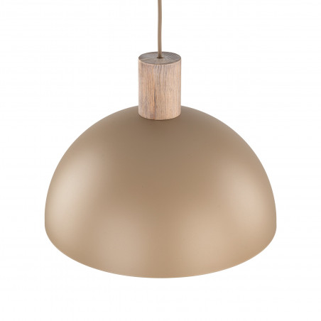 Lampa wisząca skandynawska Oslo Sabia 33,5cm beżowy / drewno TK Lighting