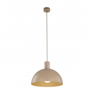 Lampa wisząca skandynawska Oslo Sabia 33,5cm beżowy / drewno TK Lighting