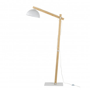 Lampa podłogowa skandynawska Oslo 180cm biały / sosna TK Lighting