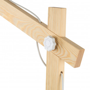 Lampa podłogowa skandynawska Oslo 180cm biały / sosna TK Lighting