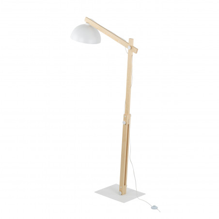 Lampa podłogowa skandynawska Oslo 180cm biały / sosna TK Lighting