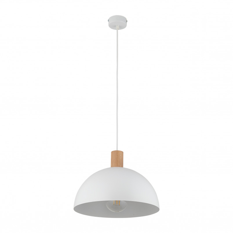 Lampa wisząca skandynawska Oslo 33,5cm biały / sosna TK Lighting