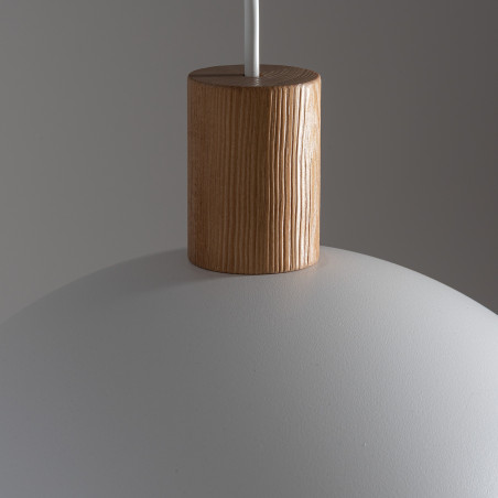 Lampa wisząca skandynawska Oslo 33,5cm biały / sosna TK Lighting