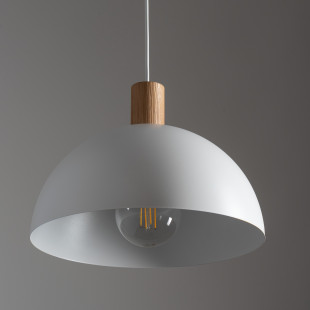 Lampa wisząca skandynawska Oslo 33,5cm biały / sosna TK Lighting