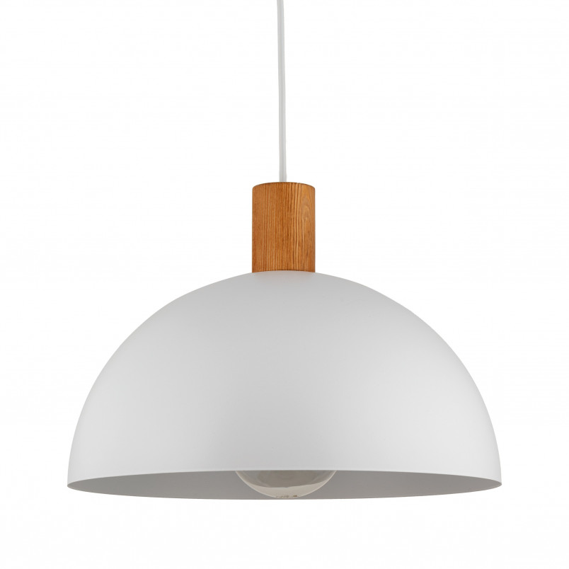 Lampa wisząca skandynawska Oslo 33,5cm biały / sosna TK Lighting
