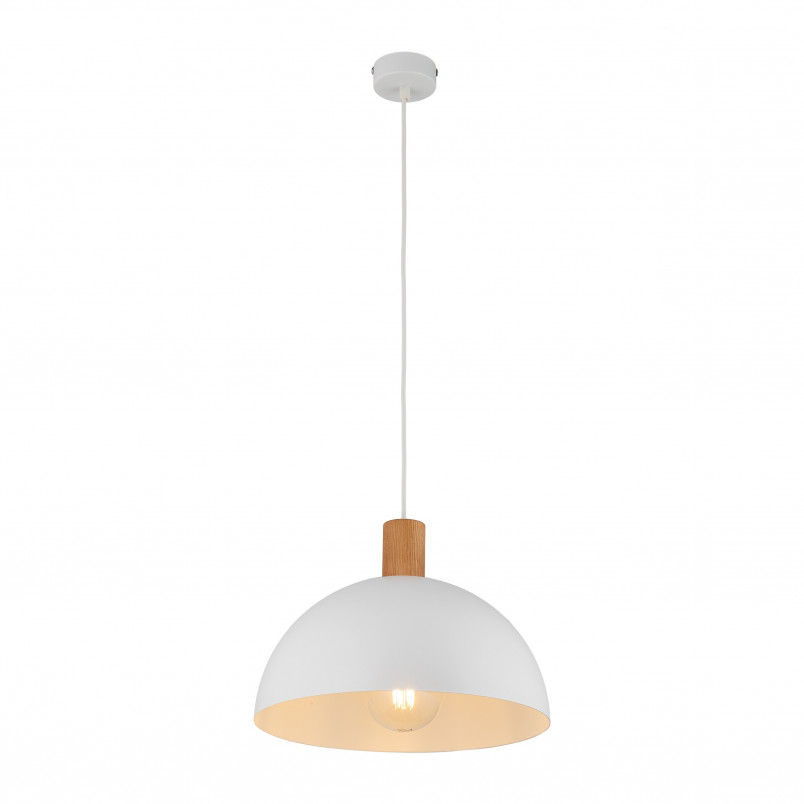 Lampa wisząca skandynawska Oslo 33,5cm biały / sosna TK Lighting