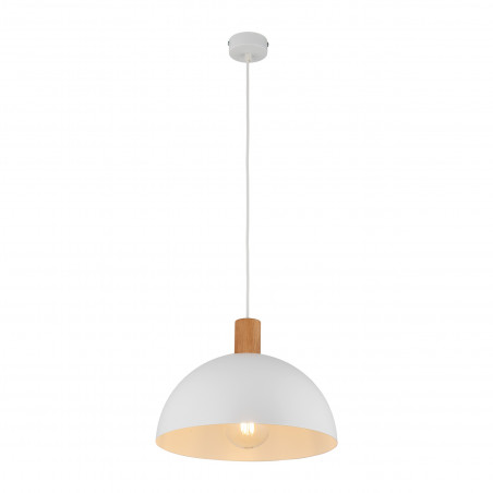 Lampa wisząca skandynawska Oslo 33,5cm biały / sosna TK Lighting