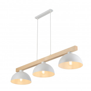 Lampa wisząca skandynawska 3 punktowa Oslo 118cm biały / sosna TK Lighting
