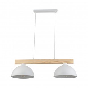 Lampa wisząca skandynawska 2 punktowa Oslo 83cm biały / sosna TK Lighting