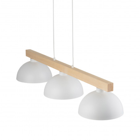 Lampa wisząca skandynawska 3 punktowa Oslo 118cm biały / sosna TK Lighting