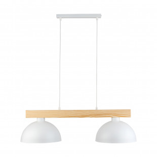Lampa wisząca skandynawska 2 punktowa Oslo 83cm biały / sosna TK Lighting