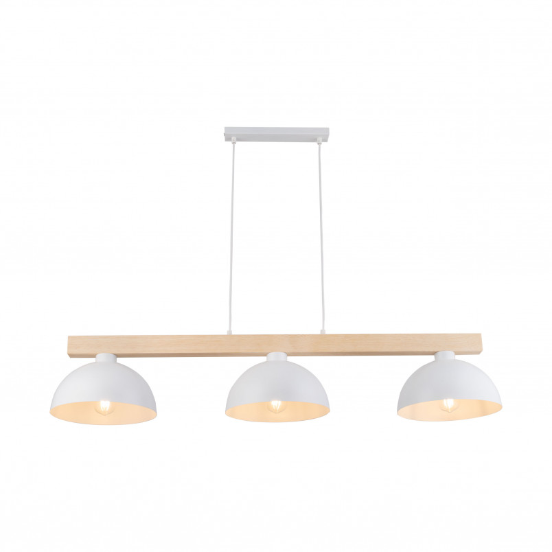 Lampa wisząca skandynawska 3 punktowa Oslo 118cm biały / sosna TK Lighting