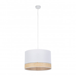 Lampa boho wisząca Paglia New 38cm biały / plecionka TK Lighting