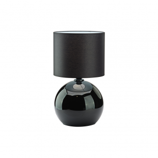Lampa stołowa szklana z abażurem Palla Small czarno-biała TK Lighting