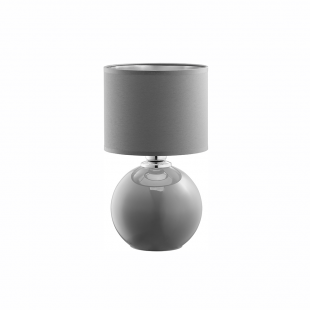 Lampa stołowa szklana z abażurem Palla Small szara TK Lighting