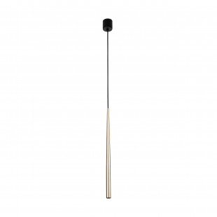 Lampa glamour wisząca tuba Piano 5,2cm złota TK Lighting